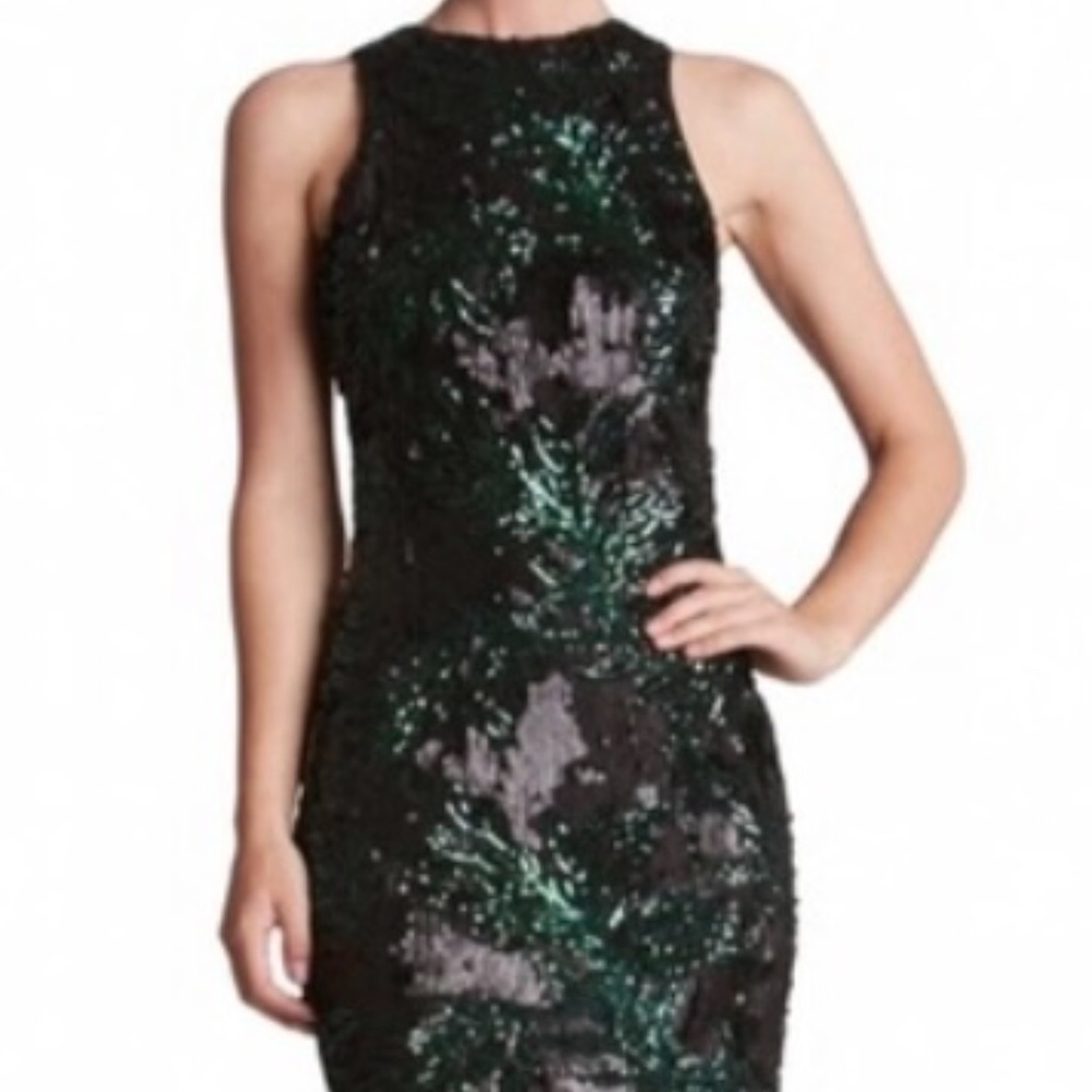 Dress the Population Shawn sequin midi dress - size XS